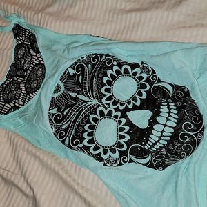Skull Hot Topic Top